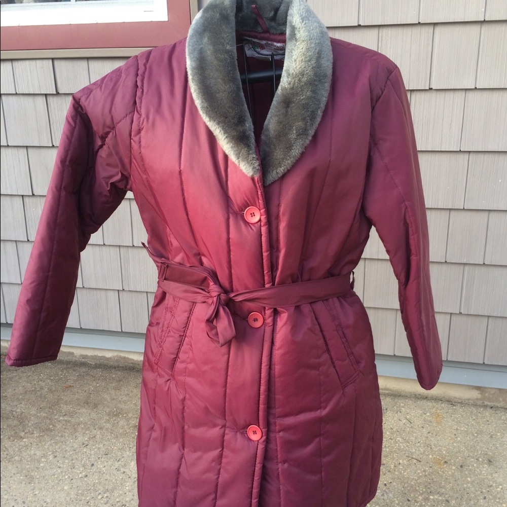 Haband for Her Long Puffer Coat Size 14 NWOT